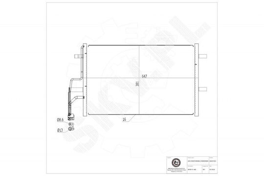 SKV Hart Auto-Kühlschrank Motor für Mazda 3