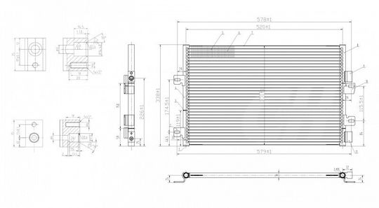 Hart Car Air Condition Radiator for Renault Kangoo