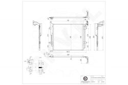 SKV Radiator de apă pentru Seat Alhambra Volkswagen Sharan