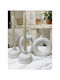 Stewehome Set Of Decorative Vase Candle Holder Bohemian Style Beige 10x10 Cm