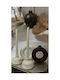 Stewehome Handmade Bohemian Set of Decorative Vase Candleholder Black 10x10 Cm