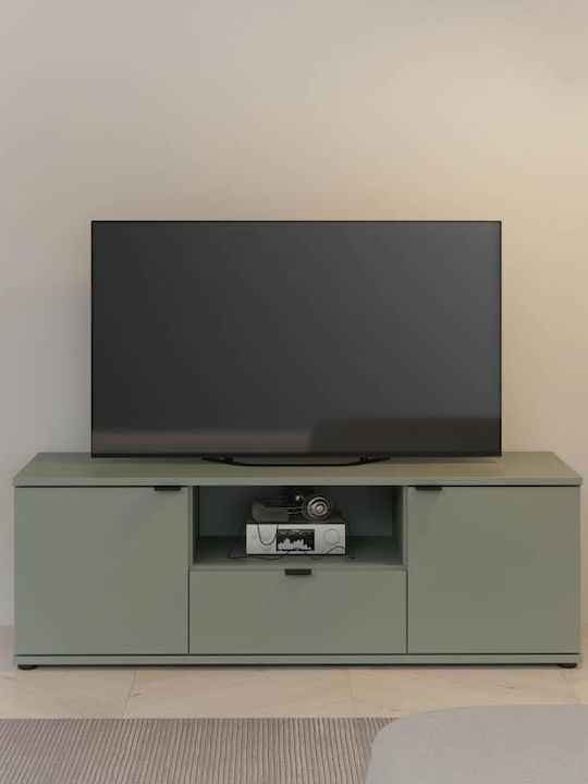 Телевизионно Мебел Сив М130xД42xВ44cm