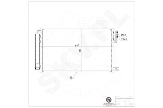 Ψυγείο Κλιματισμού Alfa Romeo Mito Fiat Doblo Opel Combo 50512105