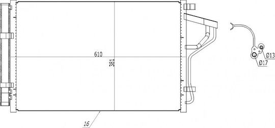 Hart Ψυγείο Air Condition Αυτοκινήτου για Hyundai Elantra