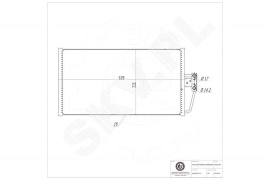 Air Conditioning Radiator Bmw Series 5 7 64538375513