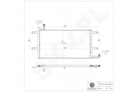 Ψυγείο Κλιματισμού Vw Passat B3 B4 3a0820413a