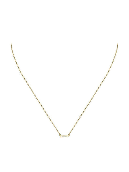 La Petite Story Silver Necklace with Zircon