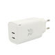 Blue Eagle Зарядно устройство Без Кабел с 2 USB-C Изходни Порта 45W Бял (BE-AD45W-07)