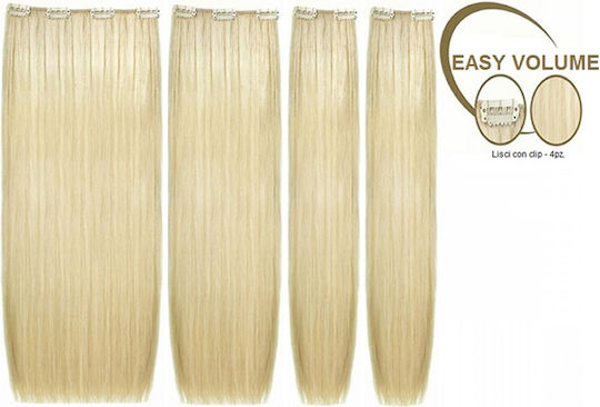 She Hair Extensions with Clip with Human Remy Hair 25cm 4 Pieces