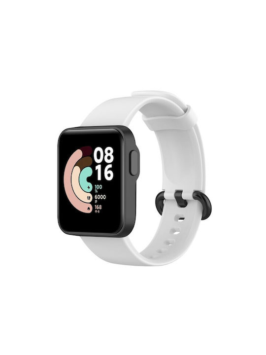 Λουράκι Σιλικόνης Xiaomi Mi Watch Lite Redmi Watch Λευκό