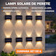 Smart Set 8 Wall Mounted Solar Lights 100W 100lm with Motion Sensor