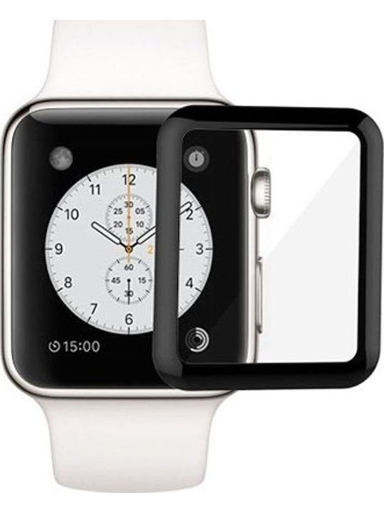 3D Закалено PET Стъкло Apple Watch 41 мм Черно OEM