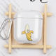 Hard Transparent Case With Hook Hanging Apple AirPods Banana