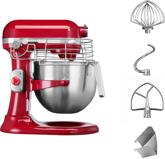 Kitchenaid Professional Κουζινομηχανή 325W με Ανοξείδωτο Κάδο 6.9lt Empire Red