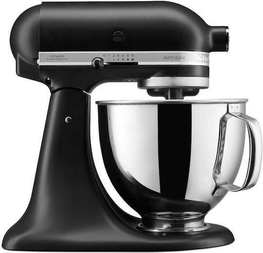 Kitchenaid Artisan Stand Mixer 300W with Stainless Bowl 4.8L Black
