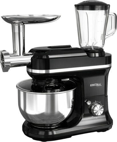 Kraft & Dele Mașină de bucătărie 3000W cu Bol din Inox 5lt