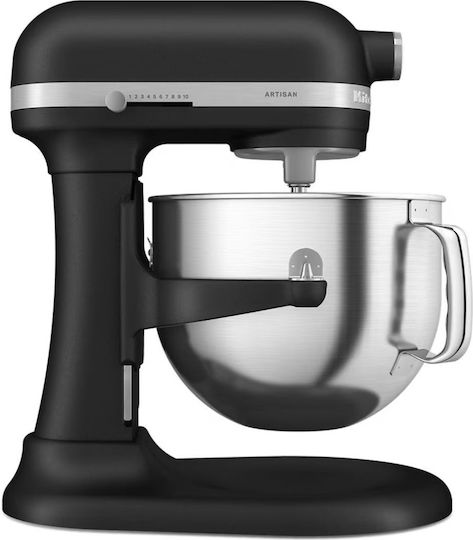 Kitchenaid Kitchenaid Stand Mixer 375W with Stainless Bowl 6.6L Cast Iron Black