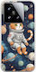 Husă Lost In Space Cat Xiaomi 15 5g Flexibil TPU Silicon Transparentă