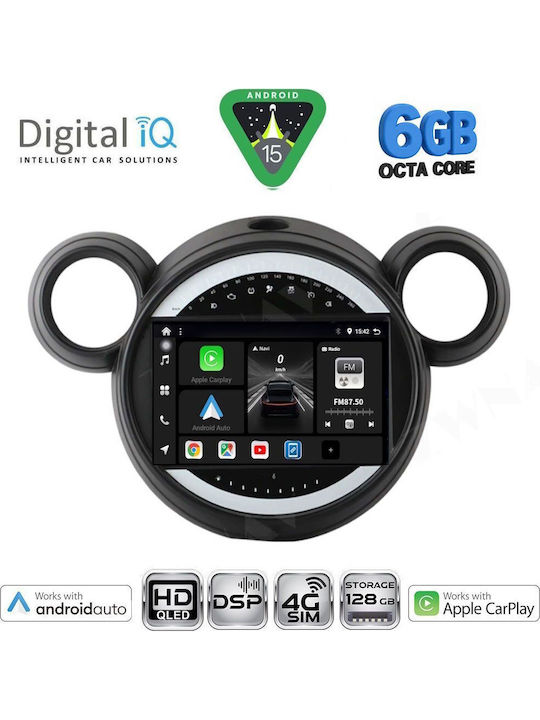 Digital IQ Auto-Audiosystem Für Mini Countryman Paceman 2010-2016 Bluetooth USB Eingebautes Wi-Fi GPS Apple CarPlay Android Auto Mit 9 Zoll Touchscreen