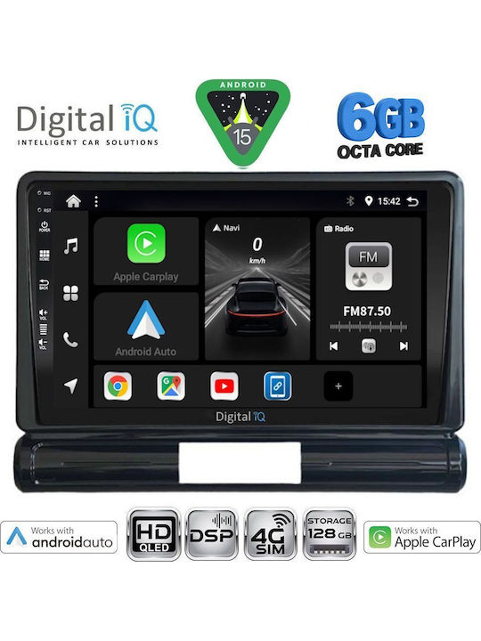 Digital IQ Car Audio System for Citroen C3 / DS3 Bluetooth USB WiFi GPS Apple CarPlay Android Auto with 9" Touch Screen