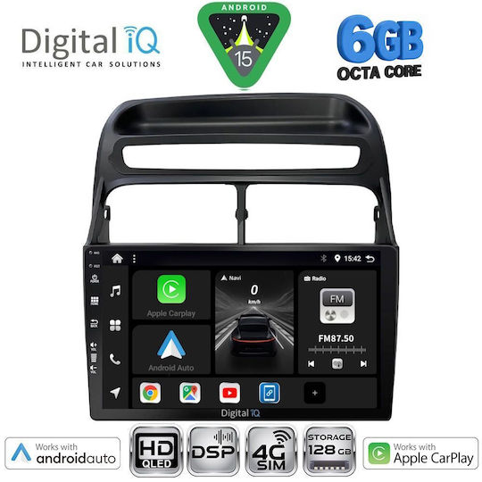 Digital IQ Ηχοσύστημα Αυτοκινήτου για Fiat Linea 2007-2011 (Bluetooth/USB/WiFi/GPS/Apple-Carplay/Android-Auto) με Οθόνη Αφής 9"