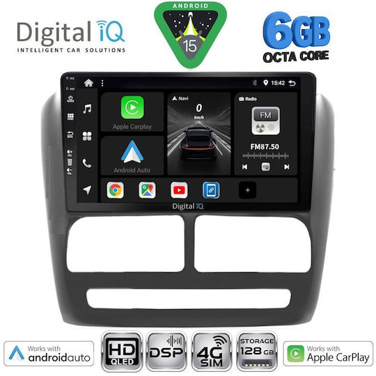 Digital IQ Car Audio System for Opel Combo Fiat Doblo 2010-2015 Bluetooth USB WiFi GPS Apple CarPlay Android Auto with 9" Touch Screen