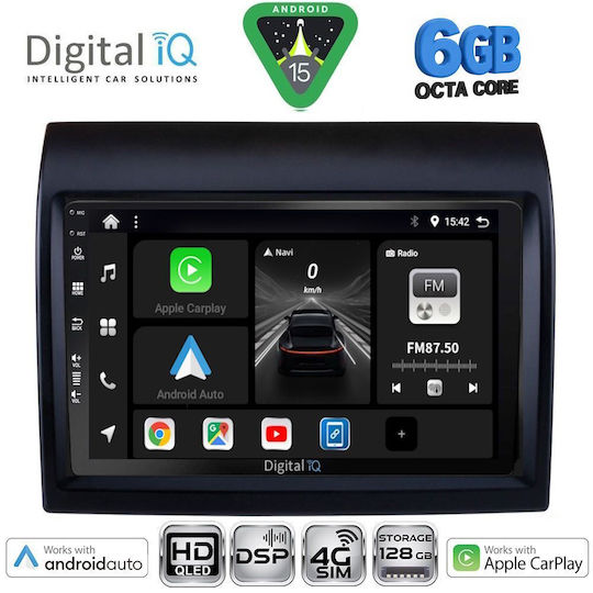 Digital IQ Car Audio System for Peugeot Boxer Fiat Ducato Citroen Jumper 2011-2021 Bluetooth USB WiFi GPS Apple CarPlay Android Auto with 9" Touch Screen