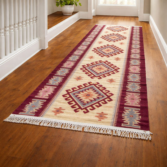 Kotonia Home Χαλί Διάδρομος Μπορντό 60x150cm