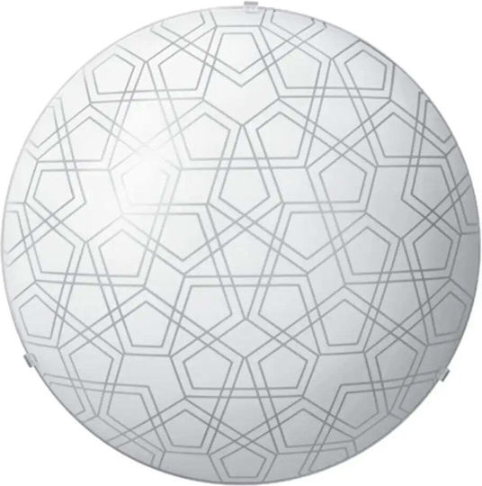 City Lux Таванна Плафониера Бяла