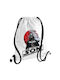 Star Wars I Am Your Son Τσάντα Πλάτης Πουγκί Gymbag Λευκή Τσέπη 40x48cm & Χονδρά Κορδόνια