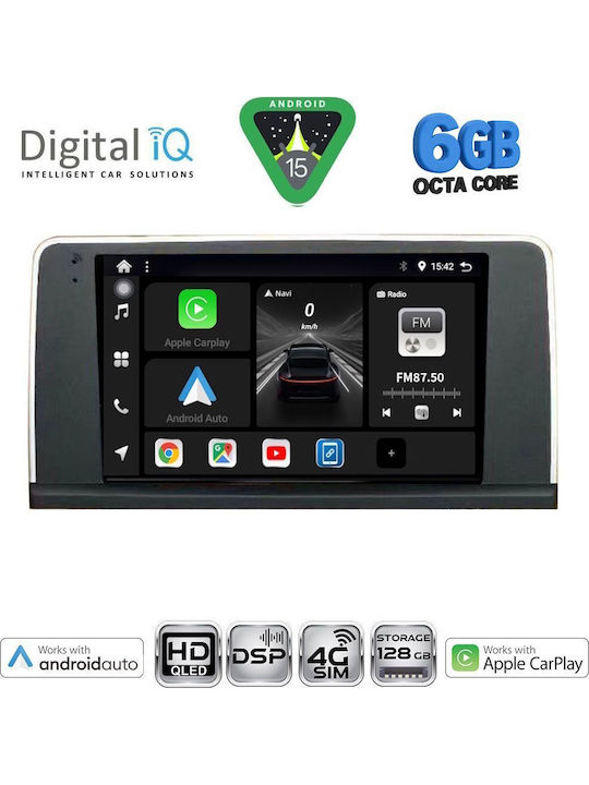 Digital IQ Car Audio System for BMW Series 3 2012-2018 Bluetooth USB WiFi GPS Apple CarPlay Android Auto with 9" Touch Screen
