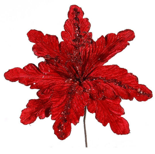 Christmas Decorative Flower Length 30cm Red