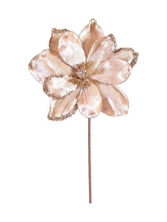 Decorativ Floare De Crăciun Lungime 20cm Rose Gold