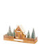 Weihnachtliches Beleuchtetes Dekofiguren Haus Weiß 52x25x15cm