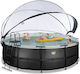 Exit Toys Piscină Rotundă cu Cadru Metalic 450x122cm Neagră