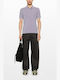 Polo Herrenbluse Lila