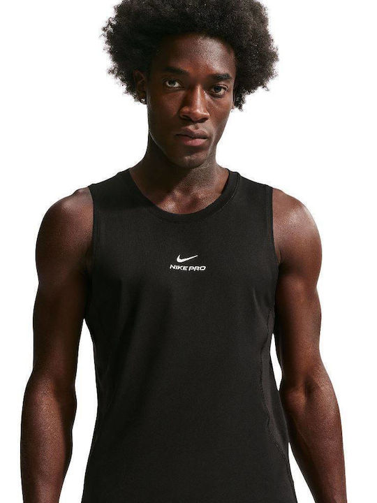 Nike Pro Dri-fit Dri-Fit Αθλητική Μπλούζα Μαύρη