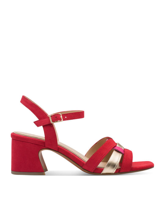 Marco Tozzi Damen Sandalen Rote