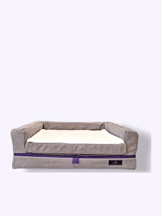 Ανατομικό Κρεβάτι Κατοικίδιων Petbed Memory Foam Grey Small Elephant Grey Freeze Technology