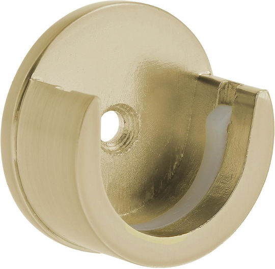 Sockel der Vorhangschiene Wand aus Metallisch Gold