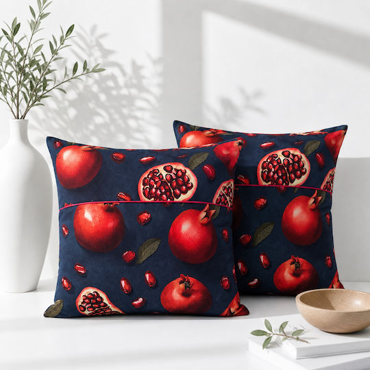Kotonia Home Perna Albastră 2 Bucăți 50x50 cm
