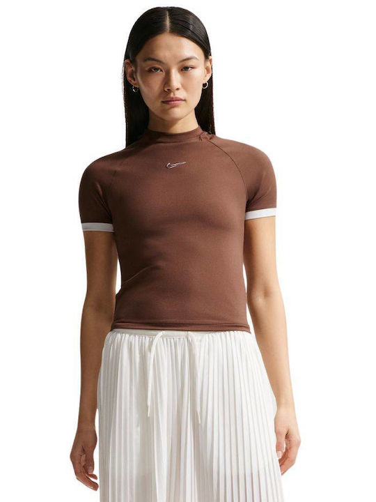 Nike Γυναικεία Μπλούζα Light Chocolate