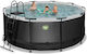 Exit Toys Leather Round Wooden Swimming Pool 300x122cm Black