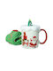 Brandani Christmas Porcelain Mug Trees 9.5x8cm