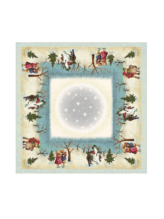 Christmas Plaid Fabric Tablecloth 140x140cm