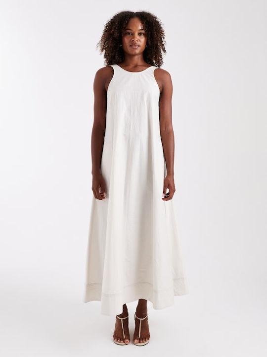 Topshop Καλοκαιρινό Maxi Φόρεμα Μπεζ