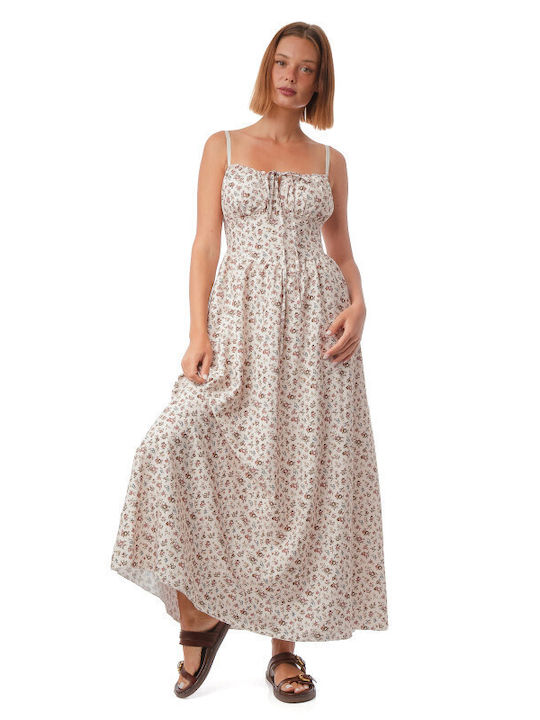 Silia D Sommer Midi Damenkleid Beiges
