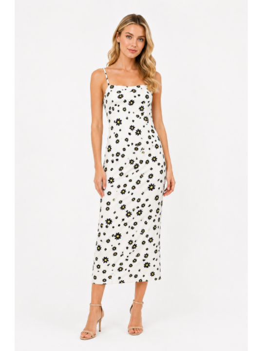Morena Spain Summer Midi Slip Dress White SL-18...