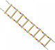 Vogelkäfig-Zubehör Spiel Treppe Für Vögel Natürliche Hölzernes – 54cm