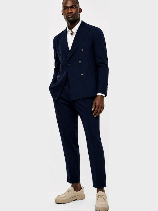 Men's Suit with Slim Fit Navy Blue